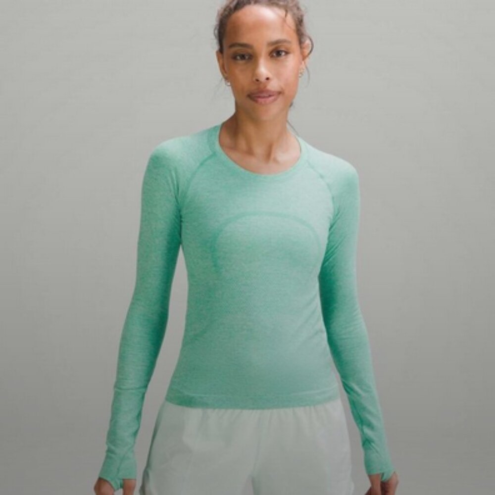 Lululemon Swiftly Tech Long-Sleeve Shirt 2.0 *Race Length - Maldives Green/Mint
